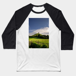 Glastonbury Tor Baseball T-Shirt